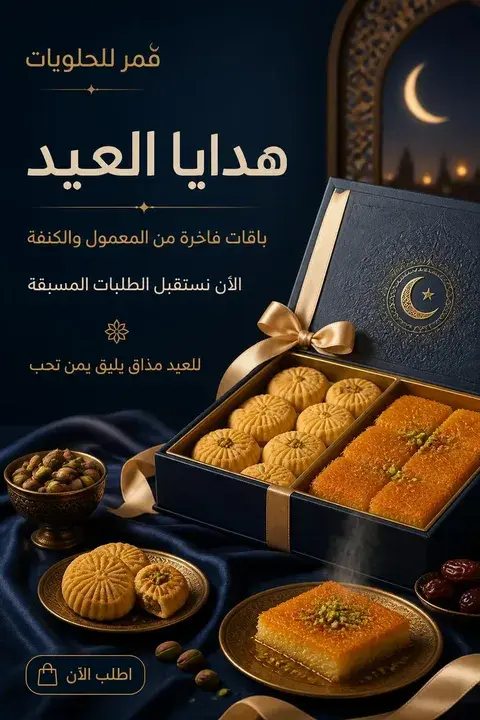 A bakery poster AvA Social Canvas designed for a demo bakery in Dubai